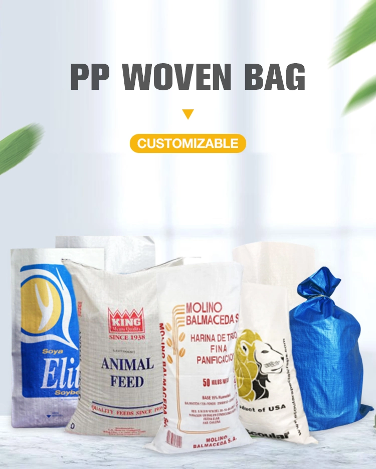 Color Printed China Producer Laminated PP Sacks Woven Bags for 25kg 50kg Rice Packing Polypropylene Bag