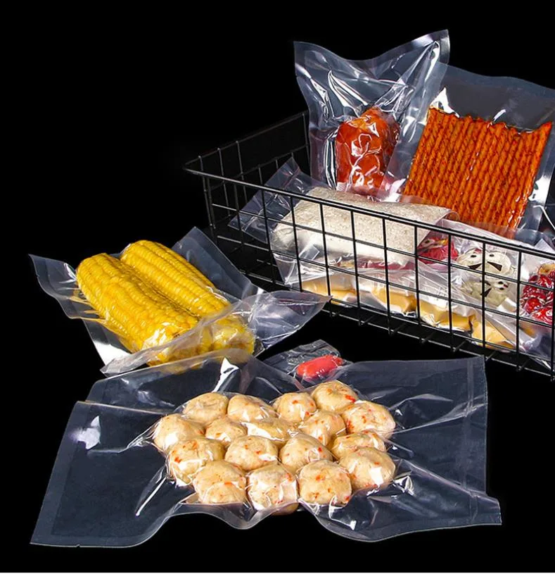 Transparent PA/PE Plastic Vacuum Bags/Food Vacuum Packing Pouch Rice Brick Bag Food Vacuum Rice Bag