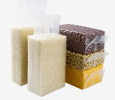 PEエンボスナイロン米包装真空袋、エンボス真空シール可能なポリエステル袋