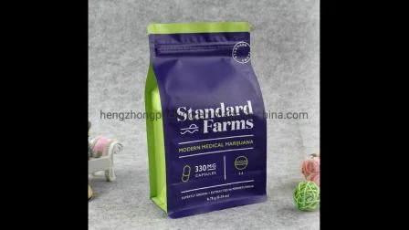 食品グレードの生分解性プラスチックジッパー堆肥化可能なコーヒー紙包装袋アルミ箔フリージッパースナック平底ガセット